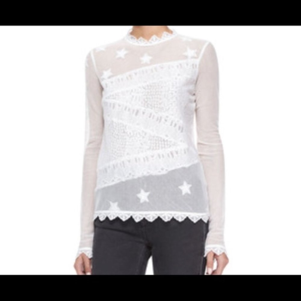 Zadig & Voltaire Tita Star Mesh Top